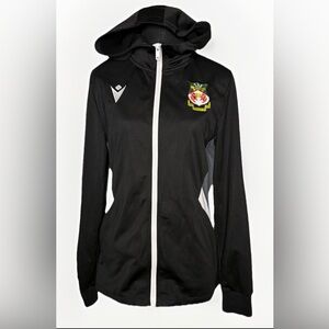 Macron Wrexham AFC Betty Buzz Full Zip Hoodie Jacket Black Size L